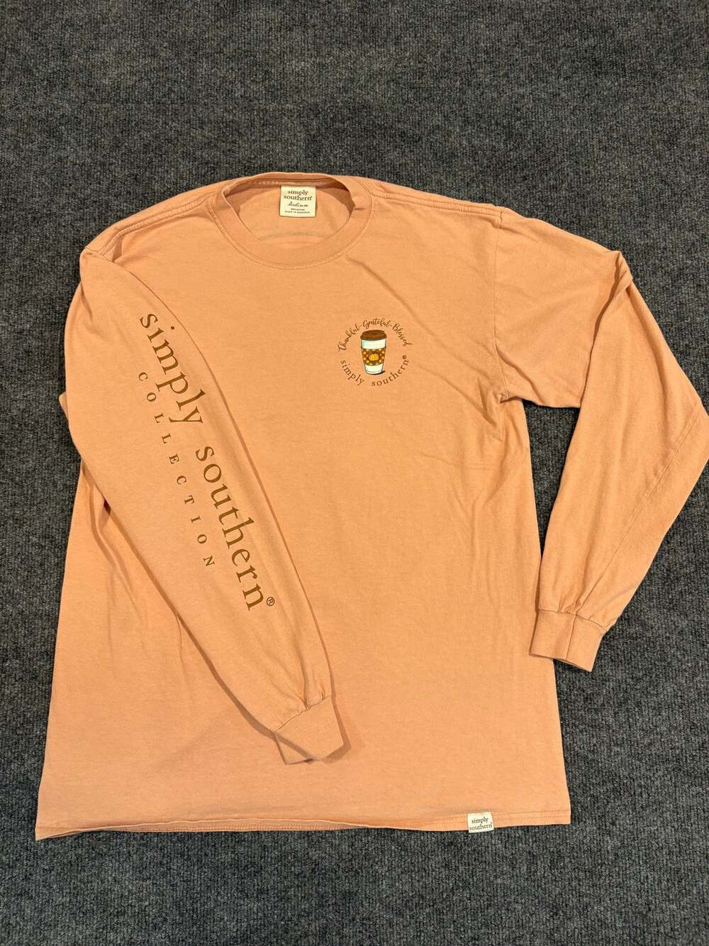 Simply Southern Thankful Cross Long Sleeve